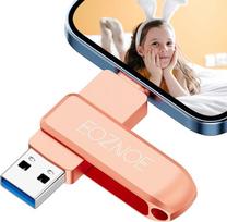 256GB USB atmintinė telefono išorinei atminčiai, suderinama su OTG "Android" / "iPad" / "Mac" / kompiuteriui, nereikia jokios programos, kad telefono atmintinėje būtų saugomos nuotraukos ir vaizdo įrašai.