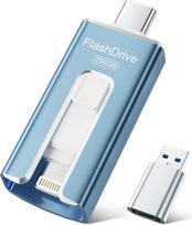 256GB USB atmintinė telefonui, juodos spalvos