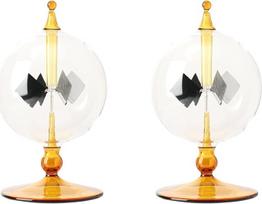 2X saulės energijos radiometras Crookes Solar Dreh Flügel Geschenk Haus Schreibtisch Dekoration