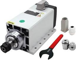 3,5 kW galios suklio variklis 220V ER20 400Hz 24000RPM + ER20A veržliaraktis + 2 vnt ER20 gręžimo griebtuvas 1/2" 10 mm