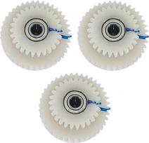 3-teiliges Motorgetriebe-Set für AKM 100SX E-Bike, 39T und 27T weißes Nylon-Ersatzgetriebe mit links-rechts-Neigungsdesign (39T + 27T rechts)