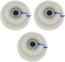 3-teiliges Nylon-Getriebe-Set für AKM 100SX Motor, 39T + 27T Zähne Ersatzteile für E-Bike, weiß links/rechts (39T + 27T rechts)