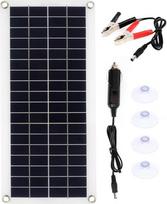 300 W saulės kolektorius, dvigubas USB saulės elementas su 60 A valdiklio plokštės rinkiniu, skirtas telefonui, RV automobilio įkrovikliui, lauko akumuliatoriui, lengvai montuojamas (tik saulės kolektorius)