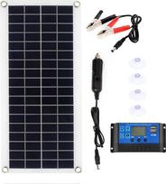 300W saulės kolektorius Dual USB Solarzelle Mit 60A Controller Platte Kit for Telefon RV Auto Ladegerät Outdoor batterie Versorgung Effiziente Zuverlässige Energieversorgung(30A)