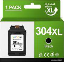 304XL spausdintuvo kasetės, suderinamos su HP 304 spausdintuvo juodos spalvos kasetėmis, skirtos HP Envy 5000 5030 5010 5020 5032 DeskJet 3750 3760 2620 3720 2630 2622 3762 3735 (1 vnt.)