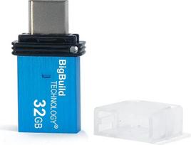 32GB mėlynos spalvos dvigubas C tipo OTG USB atminties kortelė, suderinama su "Samsung Galaxy S20", "S20 Ultra", "S20+", "S21 5G", "S21+ 5G" mobiliaisiais telefonais