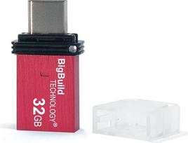 32GB raudonos spalvos dvigubas C tipo OTG USB atmintinė, suderinama su "Samsung Galaxy S20", "S20 Ultra", "S20+", "S21 5G", "S21+ 5G" mobiliaisiais telefonais