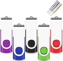 32GB USB atmintinė 5 vnt. įvairiaspalvė USB 2.0 atmintinė USB atmintinės Duomenų saugykla įvairiaspalvė