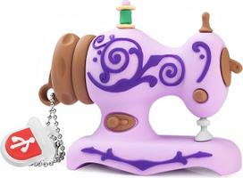 32GB USB atmintinė Siuvimo mašinos modelio atminties kortelė Įdomus USB "Flash Drive" išorinis USB duomenų saugojimo nykščio diskas violetinės spalvos