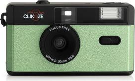 35 mm juostinis fotoaparatas Daugkartinio naudojimo pusės kadro įkraunamas fotoaparatas Sage Green
