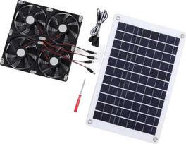 35,6 cm solarbetriebener Ventilator, wasserdicht, Luftabsaugung, Power-Controller, Belüftung für Hundehütte, Hühner, Garage