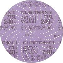 3M Cubitron II Hookit plėvelės diskas 775L 150 mm 240+ su keliomis skylutėmis, 50 vnt.