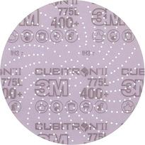 3M Cubitron II Hookit plėvelės diskas 775L 150 mm 400+ su keliomis skylutėmis, 50 vnt.