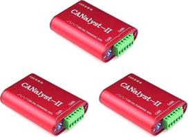3X CAN analizatorius CANOpen J1939 USBCAN-2II Konverteris, suderinamas su ZLG USB į CAN USBalyst-II