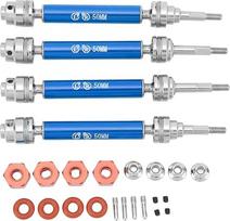 4 dalys RC-Stahl vorne und hinten CVD-Antriebswellen Ersatz-RC-Upgrade-Teile für SLASH 1/10 RC-Auto (Blau)