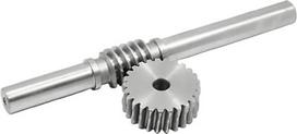 4 modulių 10 dantų sliekų pavara, 4M 10T 45 plieno reduktorius 1:10 sliekų pavara su 20 mm technologine skyle