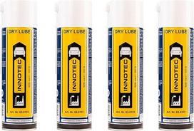 4 pakuotės INNOTEC Dry Lube Dry Lube 500ml - PTFE purškiamas, be silikono ir tepalo, skaidri tepimo plėvelė, antistatinė, atspari vandeniui, registruota NSF, mažina trintį ir nusidėvėjimą