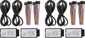 4 Sätze USB loginis analizatorius 24MHz 8 kanalų 24M/Sekunden Loginis analizatorius-Debugger für ARM FPGA Loginis analizatorius-Logik 24M 8CH