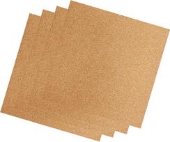 4 Stück 300 x 300 mm Kork Karton, Fliesen, Wanddekoration, kreative Nachrichtenanzeige, Hinweis für H2D Drucker, Korkfliesen für Wanddekoration