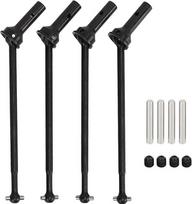 4 Stück CVD-Stahl-Antriebswelle, aukštos kokybės RC-CVD-Getriebeachse für 1/7 1/8 RC-Auto (Schwarz)