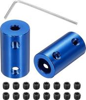 4 vnt. 4mm-8mm standžiųjų varžtų jungčių jungtis L25mm x D14mm plieninė jungtis standžiųjų jungčių rinkinys 3D spausdintuvui "pasidaryk pats" koduotojui su 16 varžtų