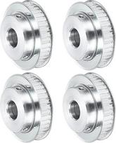 4 vnt. aliuminio paskirstymo diržo skriemulys XL40 dantų 16 mm skylė 10 mm pločio diržams 3D spausdintuvas CNC mašinos Pramonė