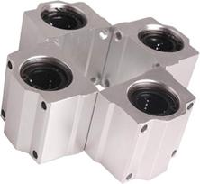 4 vnt. linijinių guolių slydikliai, modelis SCS20UU, ilgis 20 mm, daugiausia naudojami CNC dalims, 3D spausdintuvų dalims, tikslioms staklėms