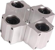 4 vnt. linijinių guolių slydikliai, modelis SCS20UU, ilgis 20 mm, daugiausia naudojami CNC dalims, 3D spausdintuvų dalims, tikslioms staklėms