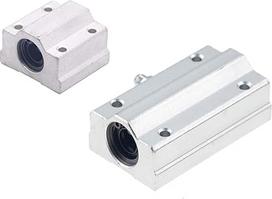 4 vnt. linijinių guolių, modelis SCS6UU-SCS20UU, SCS8LUU-SCS20LUU, ilgis 6-20 mm, daugiausia naudojami CNC dalims, 3D spausdintuvų dalims, tikslioms staklėms (dydis : SCS16LUU)