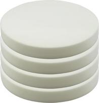 4 x Round Bar Stool Chair Upholstery Foam Pad Replacement Craft Foam for Arts Modeling School Projects Cut to Any Size (10cm Thick, Diameter 35cm)