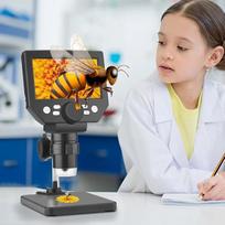 4,3 colio 1080P skaitmeninis mikroskopas, 1000 kartų didinantis USB mikroskopas su 8 LED žibintais, baterija ir metaliniu trikoju, skirtas spausdintinių plokščių remontui, litavimui, moksliniams tyrimams, juvelyrinių dirbinių tikrinimui