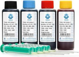 400 ml pildomasis rašalas Brother LC-223, LC-225, LC-227, LC-229 spausdintuvų kasetėms, Brother DCP-J 4120 DW, MFC-J 4420 DW, J 4425 DW, J 4620 DW, J 4625 DW, J 5320 DW, J 5600, J 5600, J 5600, J 5600 20 DW, J 5625 DW, J 5720 DW