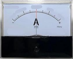 44c2 Nuolatinės srovės teigiamas ir neigiamas matuoklis (nuo -10A iki 10A 75mv)