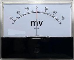 44c2 teigiamas ir neigiamas milivoltmetras Spannung DC 100 * 80mm (-25mV iki 25mV)