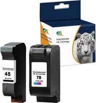 45 78 Atsarginės rašalo kasetės, suderinamos su HP 45 78, skirtos HP kopijavimo aparatui 180 280 Deskjet 1180c 1220c 1280 6120 9300 930c 959c 970cxi Officejet G55 G85 G95 K60 K80