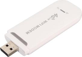 4G LTE maršrutizatorius, nešiojamasis WLAN su SIM kortelės lizdu, mobilusis WLAN maršrutizatorius su USB jungtimi, iki 150Mbps atsisiuntimo / 50Mbps išsiuntimo ryšys su iki 10 įrenginių (baltas)