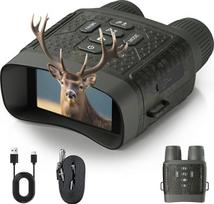 4K 48 MP naktinio matymo prietaisas su 10x priartinimu ir 5000 mAh baterija, skirtas stebėti iki 400 m atstumu - idealiai tinka medžioklei, lauko veiklai, stovyklavimui ir saugumo tikslams