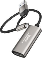 4K HDMI įrašymo kortelė, USB 3.0 vaizdo įrašymo kortelė, HDMI į USB-A/C 1080P 60FPS, vaizdo įrašymo kortelė, skirta žaidimų tiesioginei transliacijai / žaidimams / susitikimams, suderinama su "Windows" / "Mac OS Switch", PS4/5, "Xbox