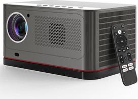 4K namų kino projektorius su 1500 ANSI/1080P "Full HD"/išmanusis "Android" televizorius14.0/20W "Dolby Digital Audio", "ETOE Whale" nešiojamasis projektorius Automatinis fokusavimas ir "Keystone" korekcija, "WiFi" / "Bluetooth", 200 colių lauko / mobilusi