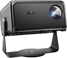 4K projektorius Namų kinas 1500 ANSI liumenų dienos šviesos išmanusis projektorius su tiesioginės TV transliacijos funkcija, ToF automatinio fokusavimo funkcija ir trapecijos korekcija, 30 W "Dolby Audio", MEMC, 360° pasukamas trikojis - žaidimų projektor