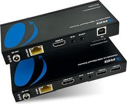 4K USB 2.0 HDMI ilgintuvas per LAN OREI HDBaseT PoC Vienas CAT5eCAT6ACAT7 kabelis 4K @ 60Hz - iki 400 Ft 4:4 - KVM interneto kameros nuotolinis valdymas Klaviatūra Pelė USB valdymas - Skaitmeninis Full HD... (4K USB...