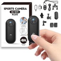 4K veiksmo kamera Mini nykščio kamera Vandeniui atsparus kūno fotoaparatas Magnetinis laisvų rankų nešiojamas vaizdo įrašymo įrenginys Vlogging Cam su 360° klipu POV vaizdo kamera, skirta važinėjimui dviračiu Motociklas Lauko sportas Gyvūnai