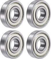 4vnt.6305ZZ giliojo riedėjimo rutulinis guolis 25 mm skylė 62 mm OD 17 mm storis C3 žaidimas Atviras tipas Chromuotas plienas