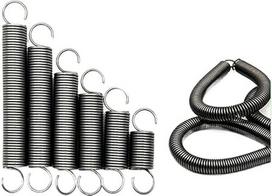 5 Stück Drahtdurchmesser 0,8 mm, Außendurchmesser 4,5/6/6/7/8/10 mm, 65 Mn Zugfeder, Öffnungs-Zugfeder, starke S-Haken-Zugfeder(80mm,8mm)