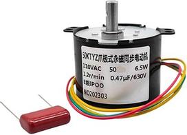 50 KTYZ Synchronmotor mit Permanentmagnet, AC 110 V/120 V/127 V, 6 W, Geschwindigkeitsreduzierung, positive und negative Steuerung (110 VAC-5 U/min)