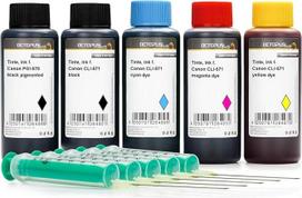 500 ml Pureink rašalo pildymo talpa, skirta Canon PGI-525/CLI-526/570/571 spausdintuvų rašalo kasetėms - PIXMA MG 5700, 5750, 5751, 5752, 5753, 6800, 6850, 6851, 6852, 6853/7700/7750 7751 7752, 7753, ne OEM