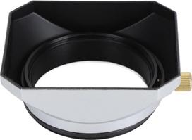 52 mm fotoaparato objektyvo gaubtas, universalus kvadratinis matinis retro aliuminio lydinio objektyvo gaubtas, skirtas 25 mm plataus kampo židinio objektyvui