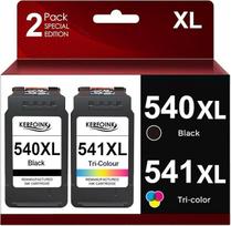 540XL 541XL spausdintuvo kasetės, skirtos "Canon" 540 541 XL daugiapakopėms kasetėms PG 540 PG-540 CL 541, skirtoms "Pixma TS5150 TS5151 TS5100 MG3650S MG3650 MG3550 MX525 MG3150 MG3150 MG3150 MG333 250 (2 pakuotės)