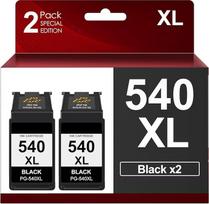540XL juodos spalvos spausdintuvo kasetės, skirtos "Canon" 540 XL daugiapakopės kasetės PG 540 PG-540, skirtos "Pixma TS5150 TS5151 TS5100 MG3650S MG3650 MG3550 MX525 MG3150 MG3250 (2 juodos spalvos)