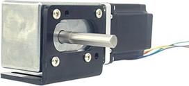 57BY NEMA23 Mikro-Schrittmotor, rechtwinkliges Reduzierstück 12 V/24 V, Schneckenabsenker (176-1 Achse 10 mm OD, variklis ir laikiklis)